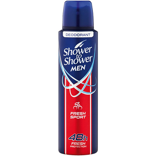 Shower To Shower Deodorant Spray Men Fresh Sport 150ml