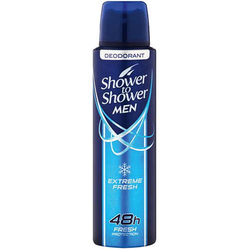 Shower To Shower Deodorant Spray Men Extreme Fresh 150ml