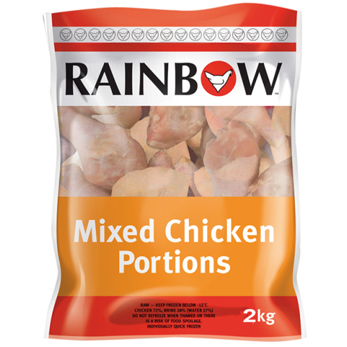 Rainbow IQF Mixed Chicken Portions 2kg