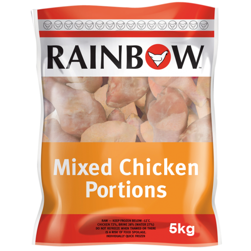 Rainbow IQF Mixed Chicken Portions 5kg