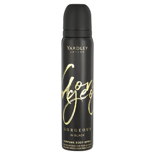 Yardley Body Spray Gorgeous In Black 90ml