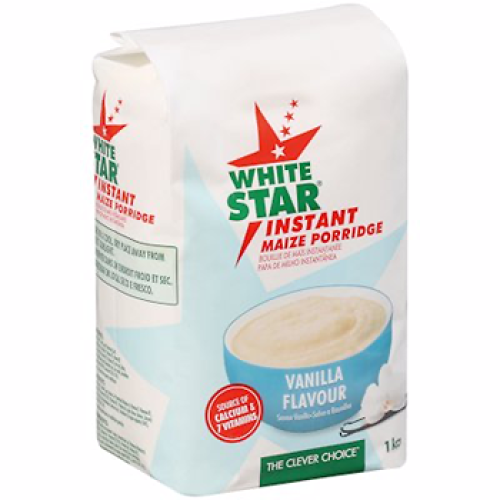 White Star Instant Maize Porridge Vanilla Flavoured 1kg