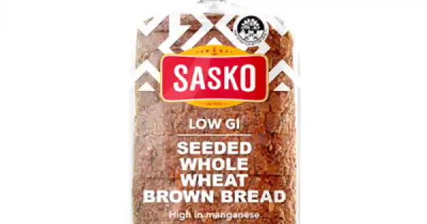 Dumpy Bread Sasko Low G.I Dumpy Seeded Whole Wheat Brown Bread 800g