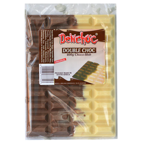 Dewchoc Double Choc Chocolate Slab 400g