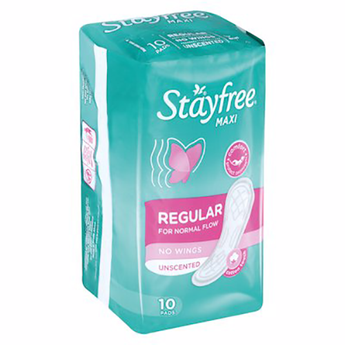 Stayfree Maxi Thick No Wing Unscented 10's