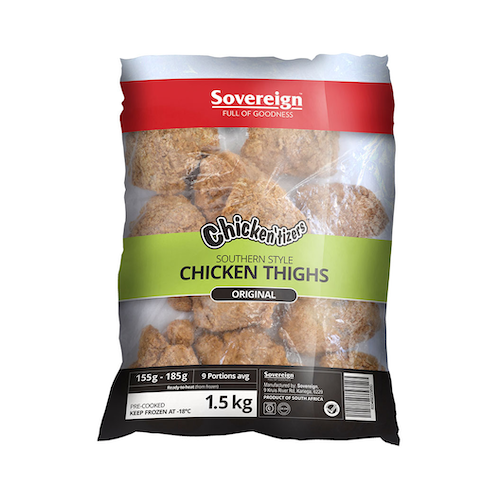 Sovereign Chickentizers Southernstyle Chicken Thighs 1.5kg