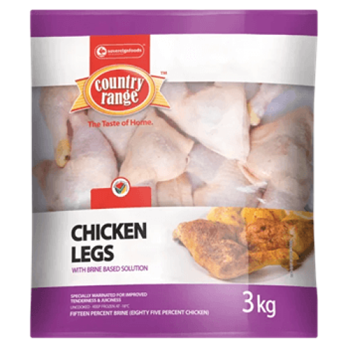 Sovereign Country Range Chicken Leg Quarters in Brine Based Solution 3kg