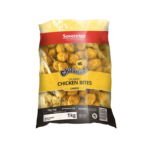 Sovereign Chicken'tizer Crumbed Chicken Cheesy Bites 1kg