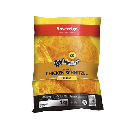 Sovereign Chicken'tizer Crumbed Cheesy Schnitzel 1kg