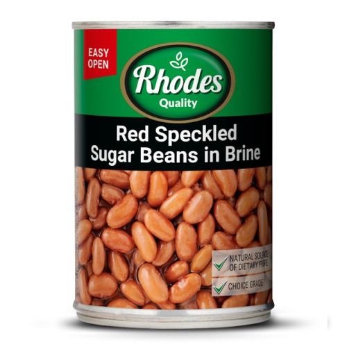 Rhodes Red Speckled Sugar Beans In Brine 400g