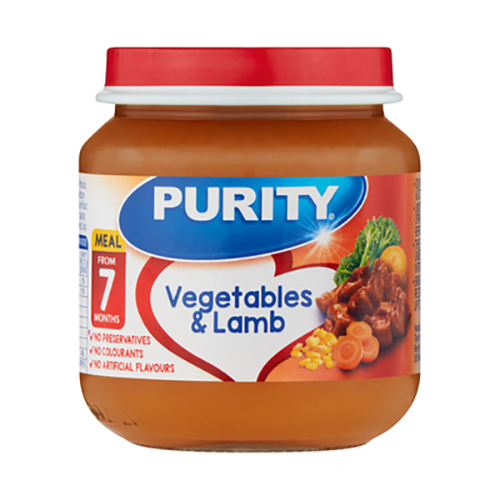 Purity 2nd Foods Vegetables & Lamb 125ml