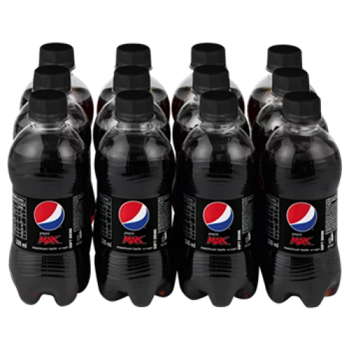 Pepsi Max Soft Drink Bottles 12x330ml