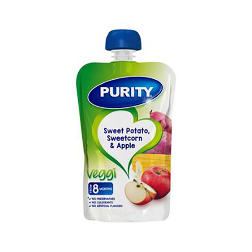 Purity Pouch Sweet Potato Apple and Sweetcorn 110ml from 6 Months