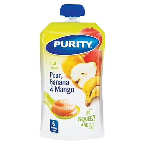 Purity Pouch Pear Banana & Mango 110ml