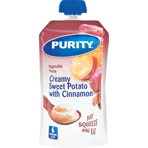 Purity Pouch Creamy Sweet Potato with Cinnamon 110ml from 6 Months