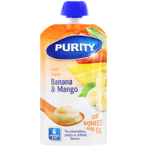 Purity Pouch Banana & Mango 110ml