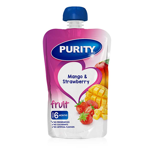 Purity Pouch Mango & Strawberry 110ml