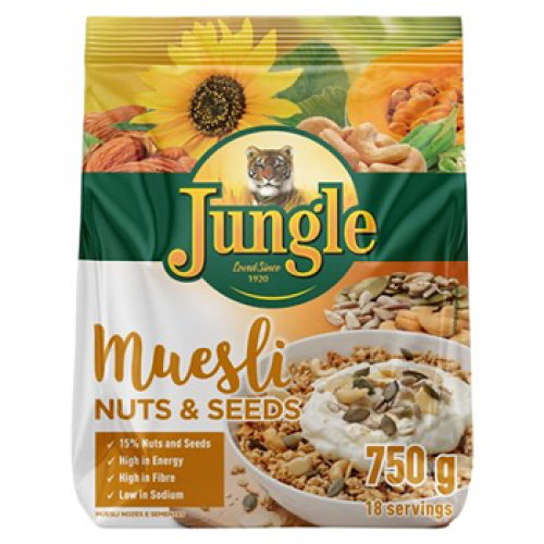 Jungle Muesli Nuts & Seeds Cereal 750g