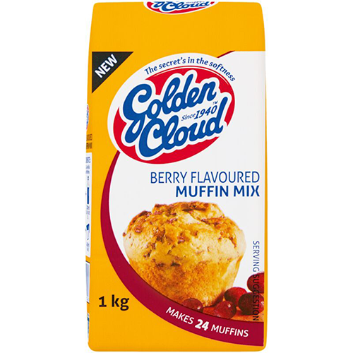Golden Cloud Muffin Mix Berry 1kg