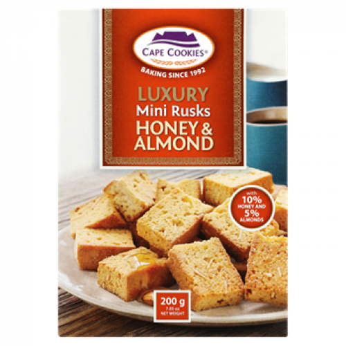 Cape Cookies Luxury Mini Honey & Almond Rusks 200g