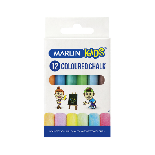 Marlin Kids Colour Chalk 12s