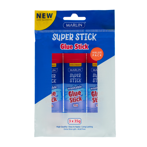 Marlin Glue Stick 35g 3's