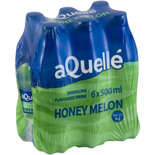 aQuellé Honey Melon Flavoured Sparkling Water 6x500ml