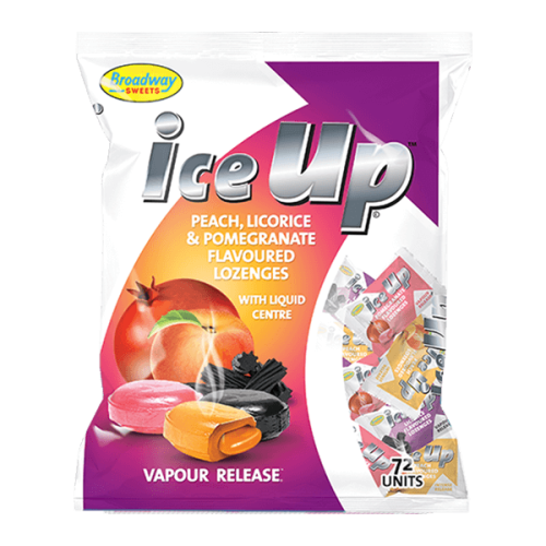 Ice Up Candy Peach Liquorice Pomegranate 72's