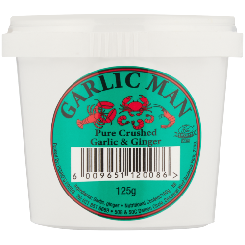 Garlic Man Crushed Garlic & Ginger 125g