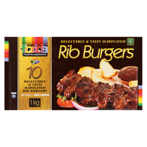 Florida Frozen Rib Burgers 1kg