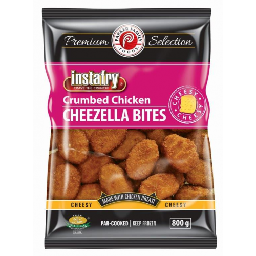 Instafry Crumbed Chicken Cheezella Bites 800g