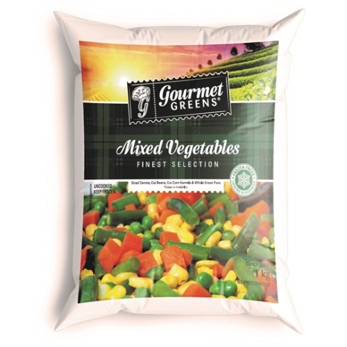 Gourmet Green's Frozen Mix Veg 1kg