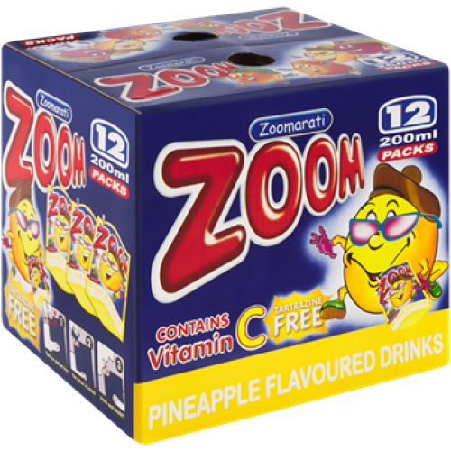 Zoom Pineapple Flavoured Drinks 12X200ml