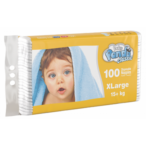 Panda Classic Disposable Nappies X-large 100's