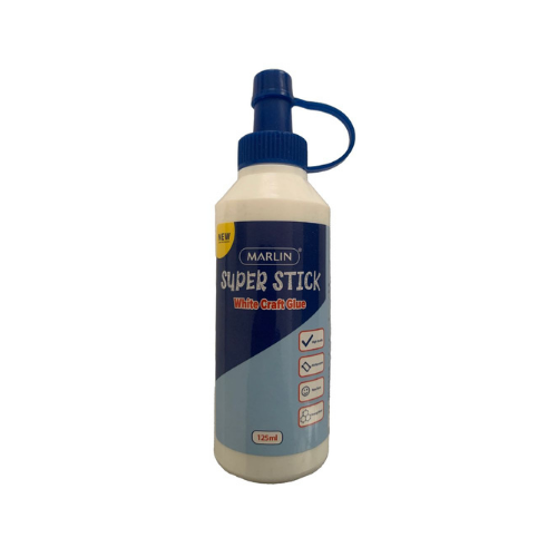 Marlin Super Stick White Craft Glue 125ml