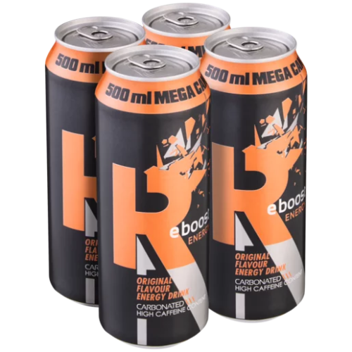 Reboost Energy Drink Cans Original 4x500ml