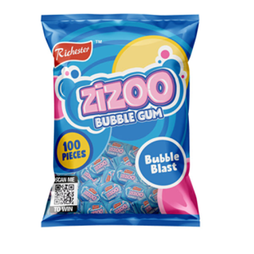 Richester Zizoo Bubble Gum Blast 100's