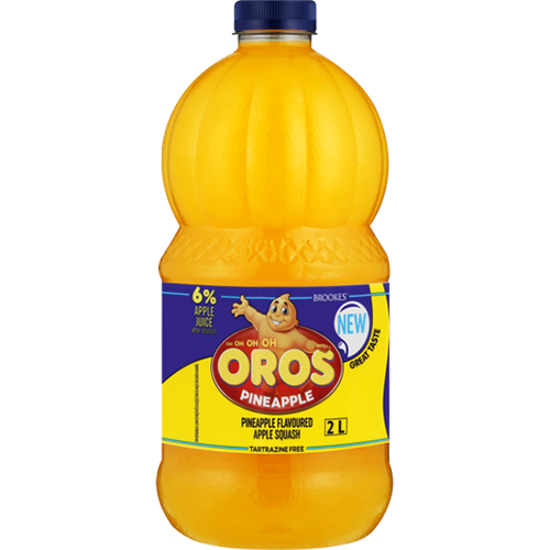 Brookes Oros Pineapple Squash 2lt