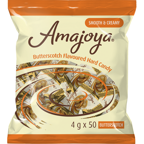 Amajoya Hard Candy Butterscotch 50x4g