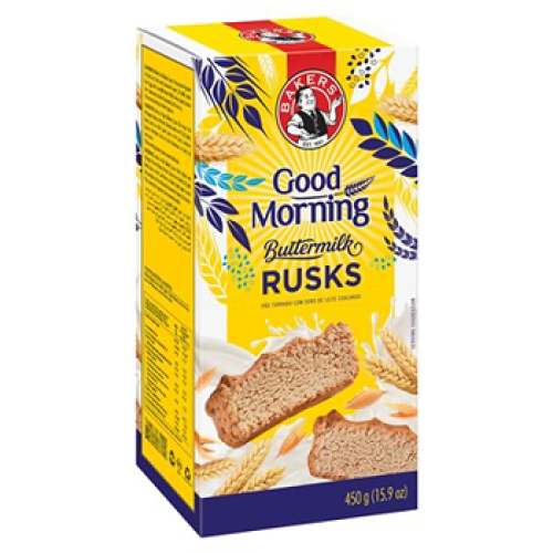 Bakers Good Morning Rusks Buttermilk 450g