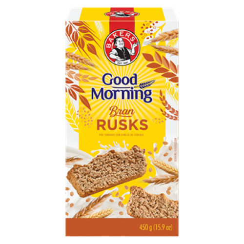 Bakers Good Morning Rusks Bran 450g