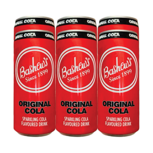 Bashew's Can Cola Sparkling Flavoured Drink 6x300ml