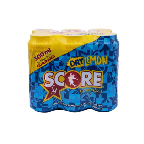 Score Energy Drink Dry Lemon 6x500ml