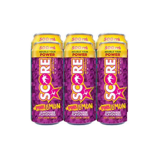 Score Energy Drink Pink Lemon 6x500ml