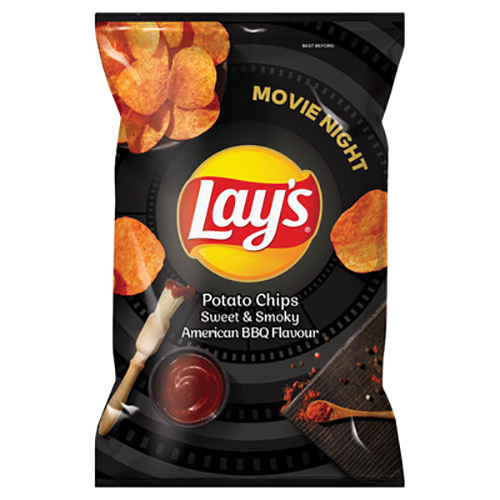 Lays Potato Chips Sweet & Smoky American BBQ 120g