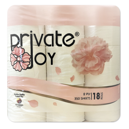 Private Joy Toilet Paper 350 Sheets 2Ply 18's