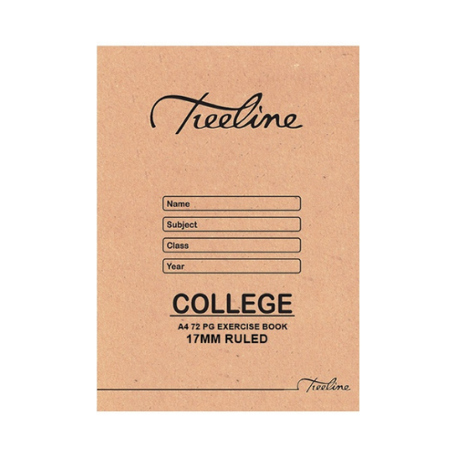 College Exercise Book 17mm Ruling 72 Page