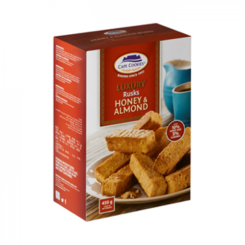 Cape Cookies Classic Honey & Almond Rusks 450g