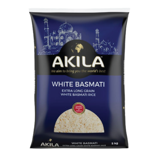 Akila Extra Long Grain White Basmati Rice 5kg