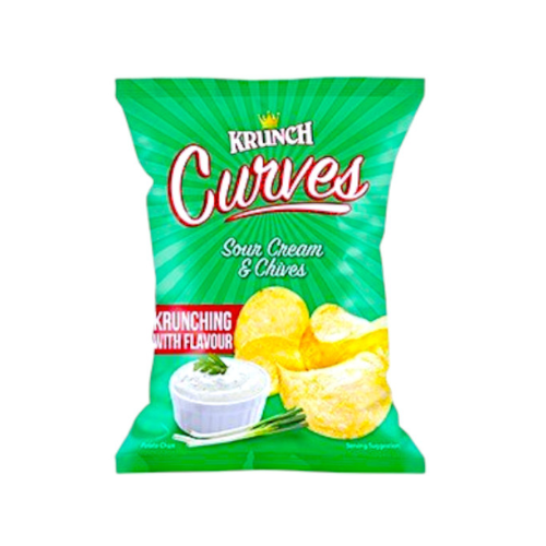 Krunch Curves Sour Cream & Chives 125g